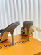 Louis Vuitton high heeled sandals GREY-LEO
