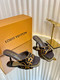 Louis Vuitton high heeled sandals BROWN-LEO