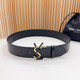 YSL BELTS BLACK