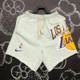 NBA LAKERS SHORTS GRAY