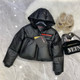 PRADA CROP PUFFER BLACK