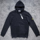 STONE ISLAND ZIPPER BLACK