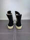 RICK OWENS S540024--Rick Owen*s Thick shoelace, cow batch, high women men boots | 715