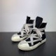 RICK OWENS S540038--Rick Owen*s Double line DEKSHDW thick shoelace pentagram boots | 761