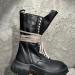 RICK OWENS S540045--Rick Owen*s Side zipper high top boots | 137