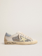 GOLDEN GOOSE Bio-based Super-Star with silver glitter and yellow leather star | 551