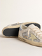 GOLDEN GOOSE Bio-based Super-Star with silver glitter and yellow leather star | 551