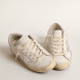 GOLDEN GOOSE Women's Super-Star with silver leather star and pink heel tab | 145
