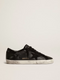 GOLDEN GOOSE Men's Super-Star in black nappa with black suede star and heel tab | 517