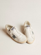 GOLDEN GOOSE Super-Star with suede star and platinum snake-print leather heel tab | 217