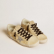 GOLDEN GOOSE Women's Super-Star LTD in suede with glitter star and leather heel tab | 183