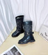 KIDS SNEAKER 2024 Kids Louis Vuitton Black Brown Leather Boots