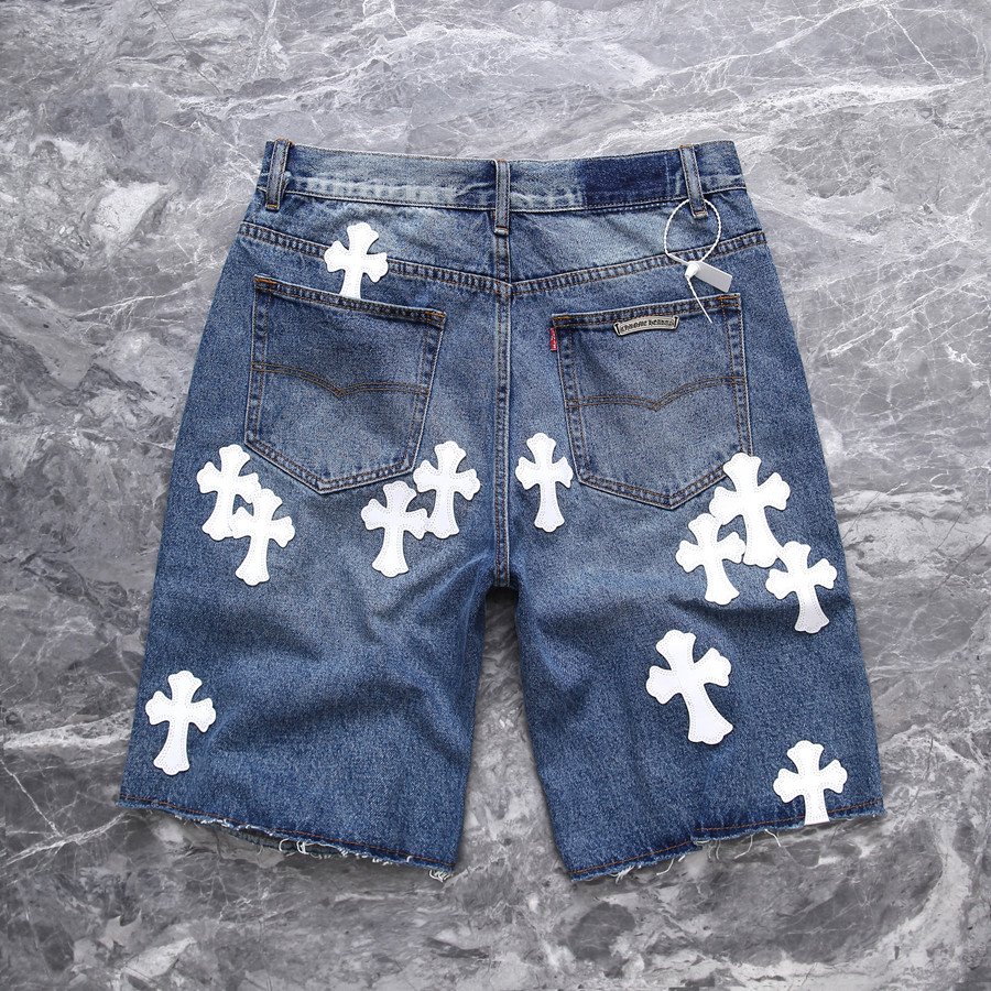 Chrome Hearts Cross jeans shorts