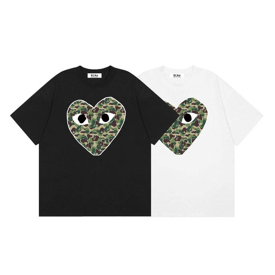 CDG PLAY T-shirt BAPE army