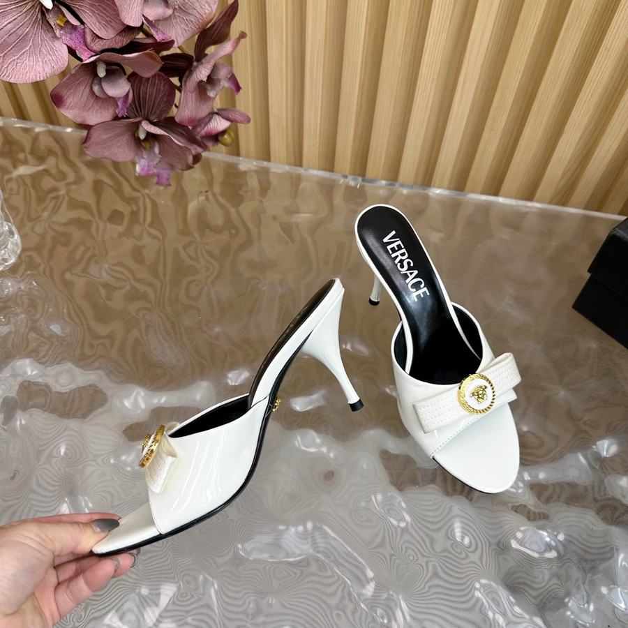 Versace High Heel Sandals WHITE