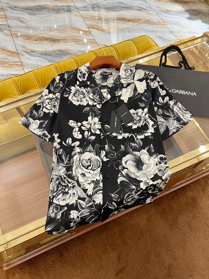 Dolce & Gabbana T-shirt flowers black