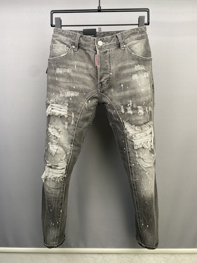 JEANS Dsq2 BIKER MODEL bright gray