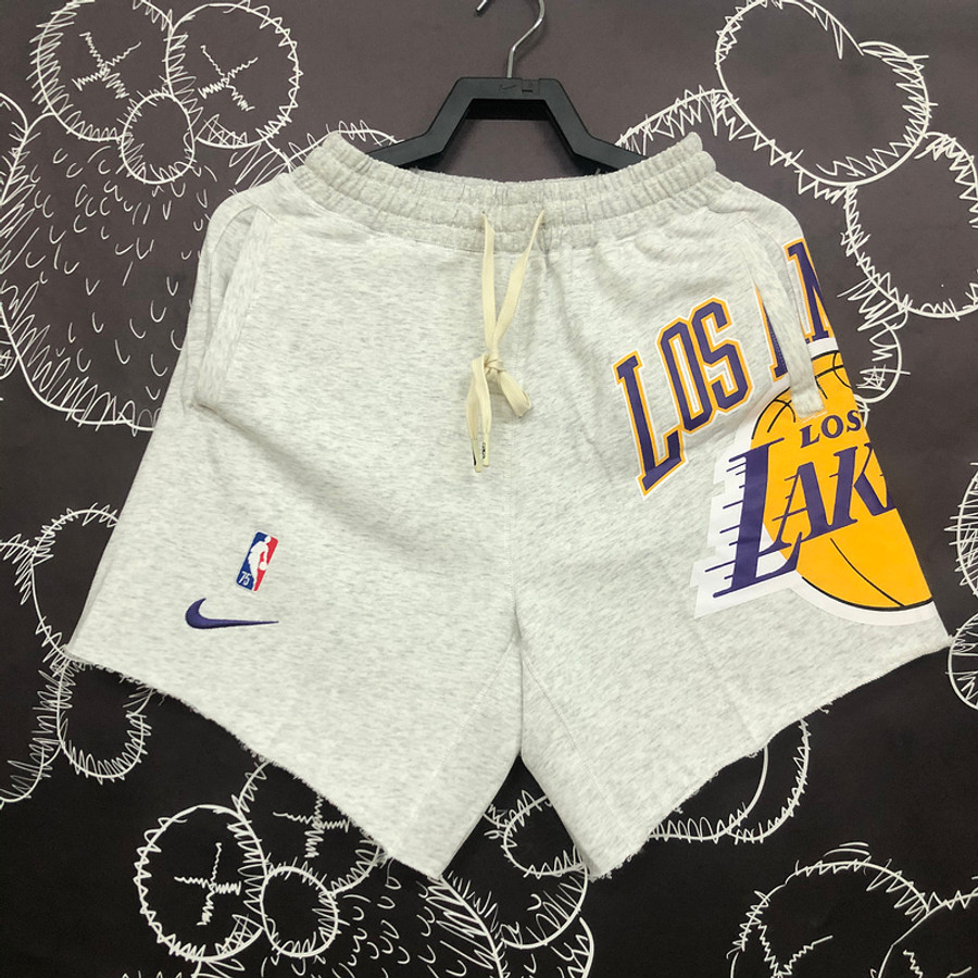 NBA LAKERS SHORTS GRAY