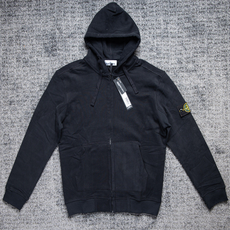 STONE ISLAND ZIPPER BLACK