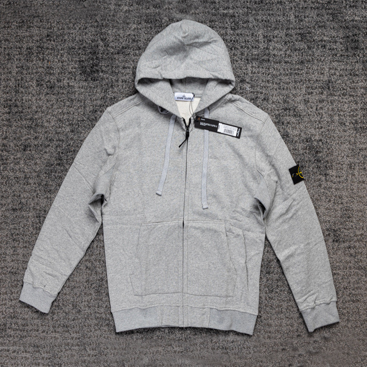 STONE ISLAND ZIPPER GRAY