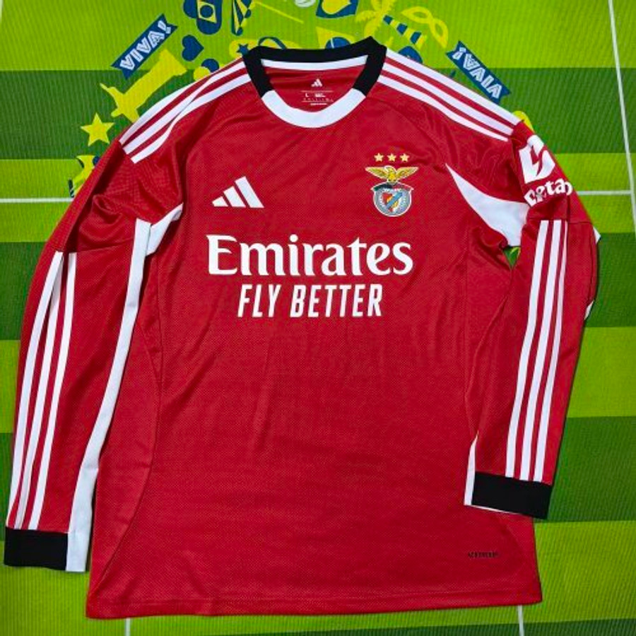 JERSEYS Benfica Long sleeve home soccer jerseys 2025/26 todojerseys | 577
