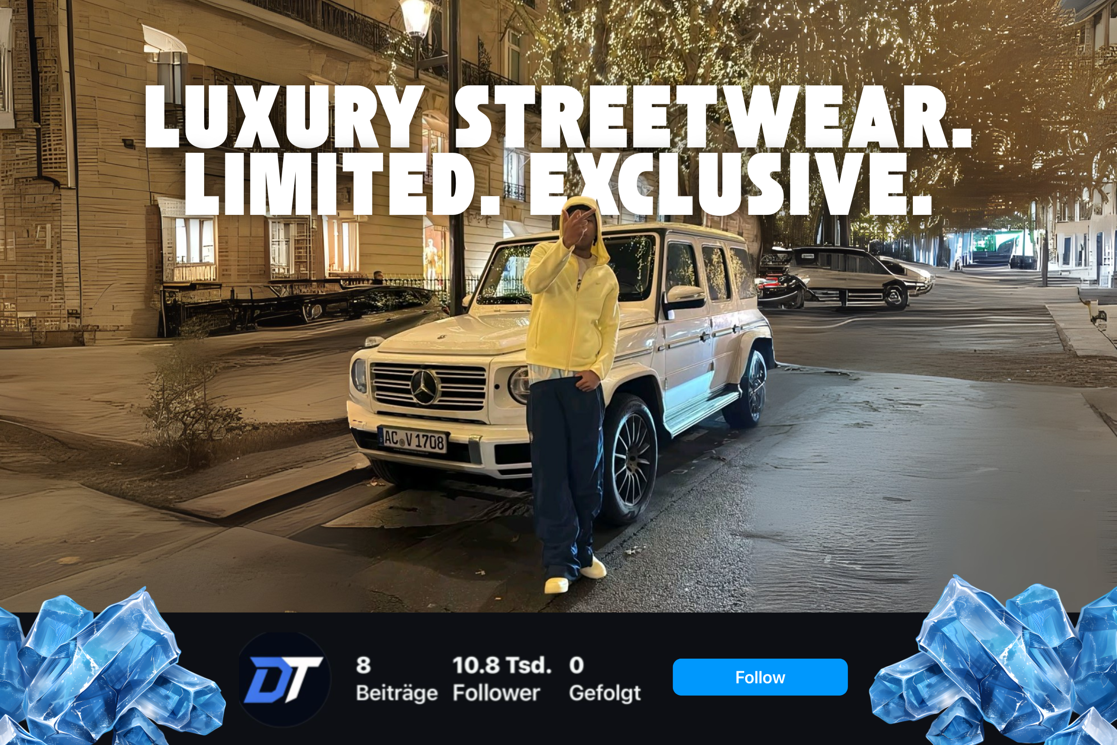 Luxury Streetwear – Limited & Exclusive (Desktop)