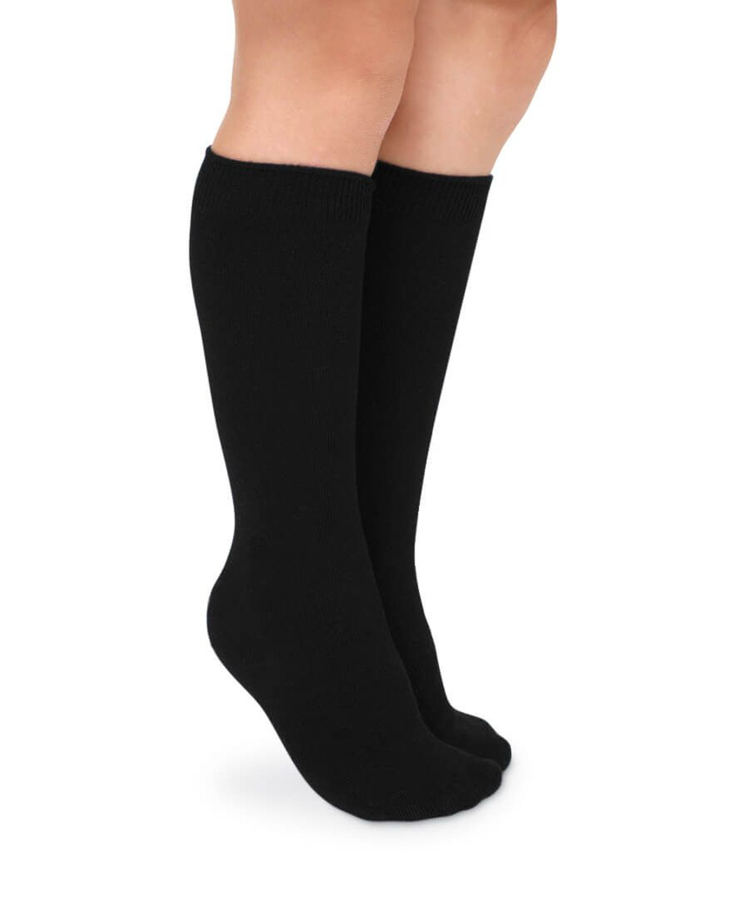 Jefferies Socks Knee High 2 Pairs Unisex Socks 1600 in Black -  SnapdragonsBaby