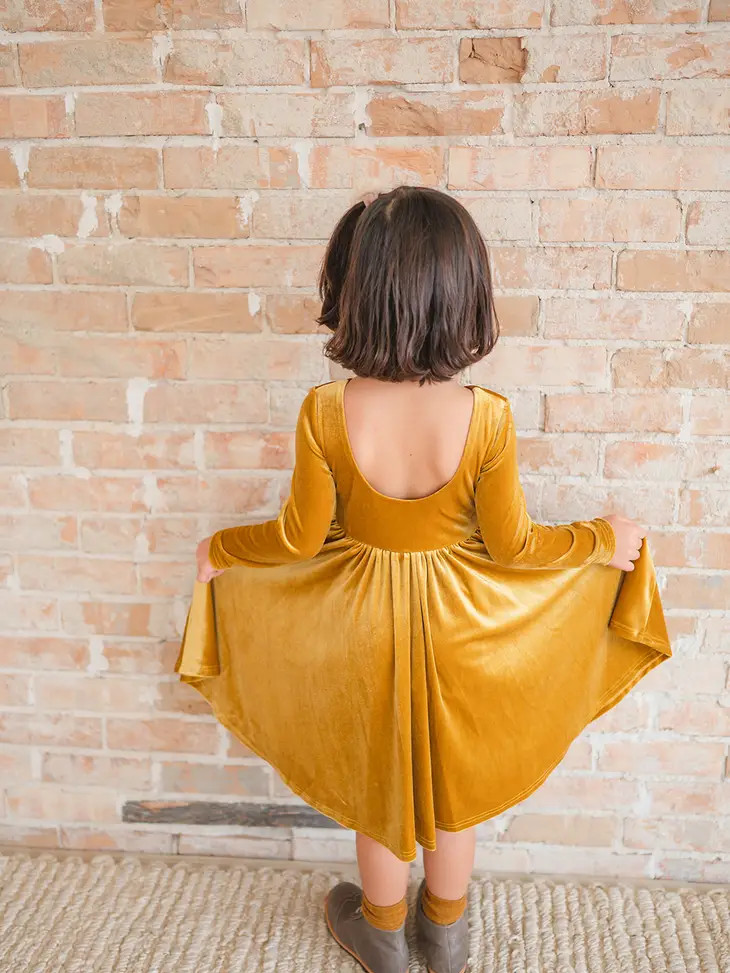 Ollie Jay Golden Velvet Gwendolyn Dress 4 Ollie Jay Golden Velvet Gwendolyn Dress 4