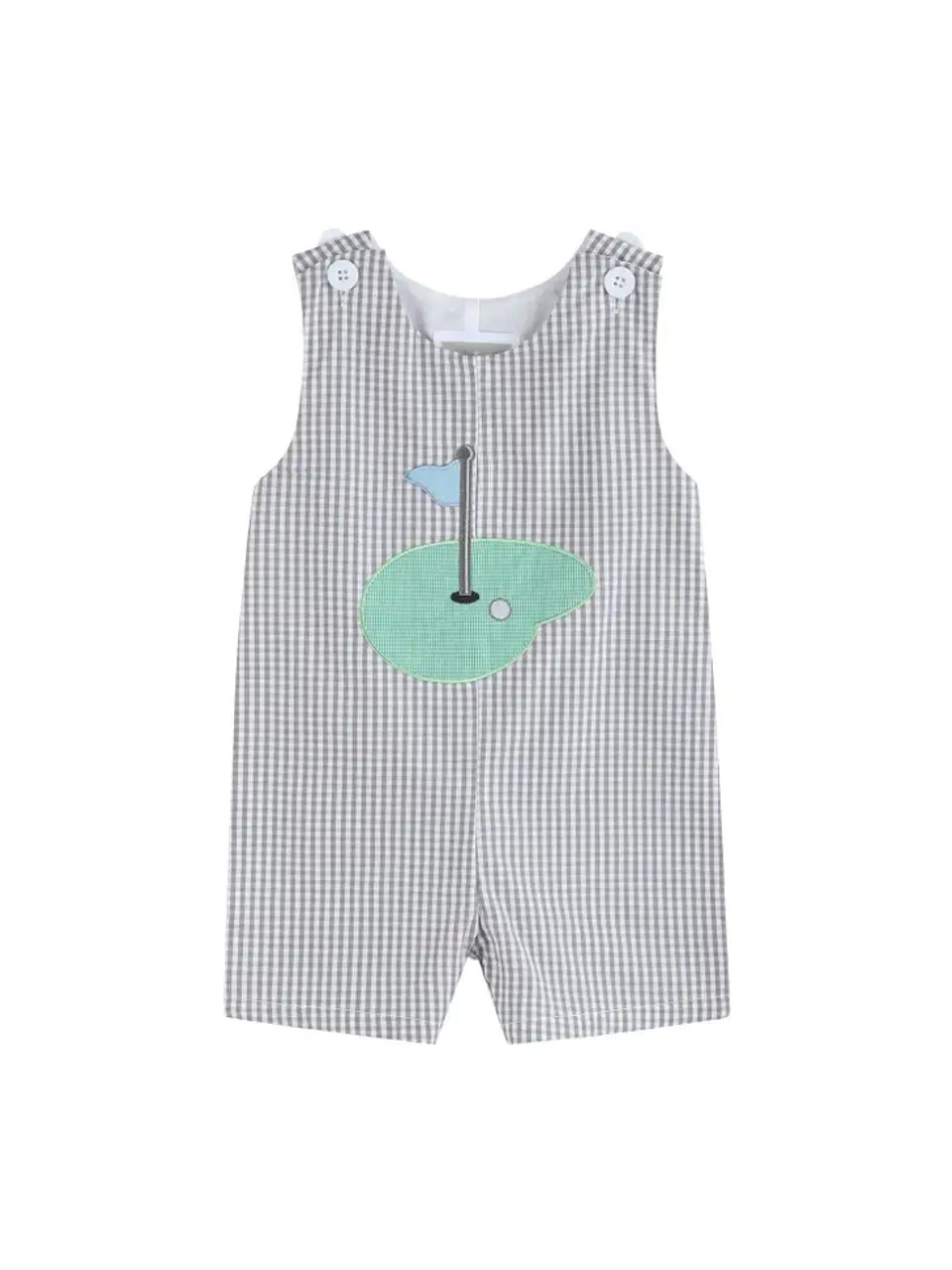 Boys Applique Shortall - Shark Bait 18M