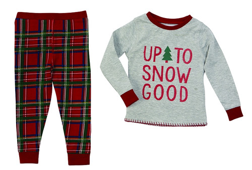 Mud Pie Christmas Up to Snow Good Tartan Pajamas FINAL SALE