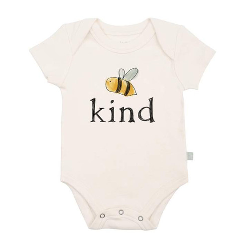 Finn + Emma Organic Cotton Graphic Bodysuit -- Bee Kind