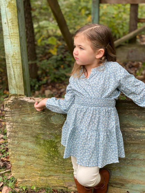 Vignette Willow Dress in Blue Floral FINAL SALE