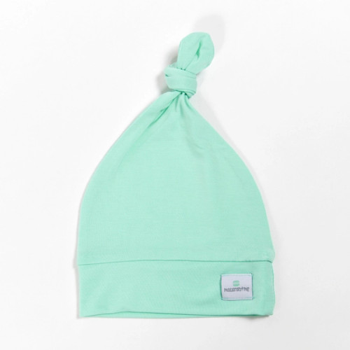 Macaron + Me Spearmint Top Knot Hat Macaron + Me Spearmint Top Knot Hat