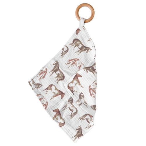 Newcastle Classics Wild Horses Cotton Muslin Teether