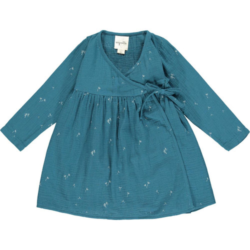 Vignette Solange Dress in Teal Dandelion FINAL SALE