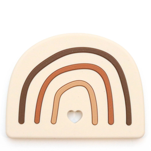 Getting Sew Crafty Mod Silicone Rainbow Teether -- Natural