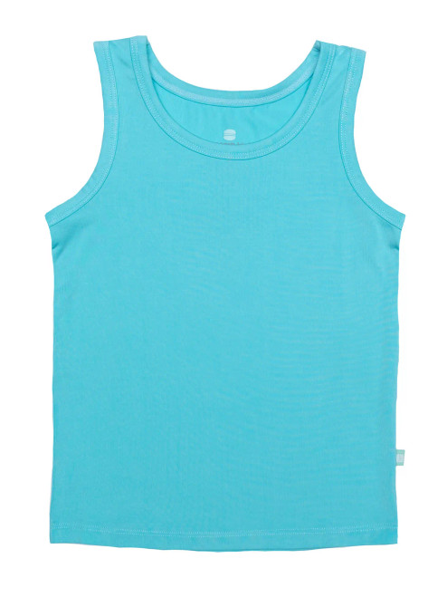 Macaron + Me Bamboo Tank Top -- Turquoise