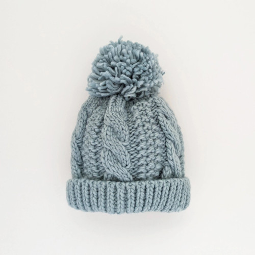 HUggalugs Surf Blue Cable Beanie Hat