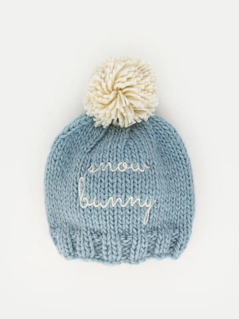 Huggalugs Snow Bunny Surf Blue Beanie Hat
