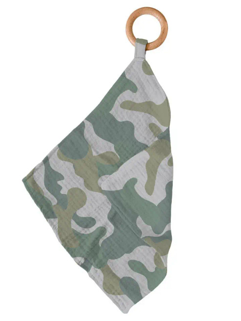 Newcastle Classics Hunters Camo Print Bamboo Muslin Teether