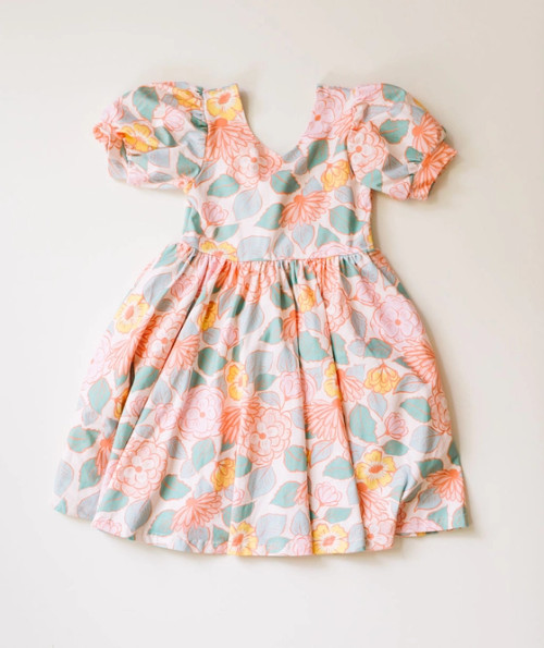 Ollie Jay Puff Twirl Dress in Soft Floral