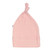 Babysoy Modern Knot Beanie in Peony Pink