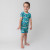 Macaron + Me Alligators Bamboo 2 Piece Shorties Set