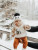 Huggalugs "hi" Sweater -- Natural with Black Letters