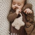 Ali + Oli Plush Star Pacifier Holder -- Sand