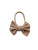 Harp Angel Boutique Caramel Brown Ribbed Knot Bow Headband