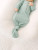 Stroller Society Knotted Baby Gown and Hat Set in Mint (Henley Style)