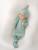 Stroller Society Knotted Baby Gown and Hat Set in Mint (Henley Style)