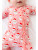 Macaron + Me Christmas Vintage Santa PINK Footsie Zip Sleeper