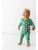 Macaron + Me Christmas Vintage Santa GREEN Bamboo 2 Piece Jammies Pajamas Set